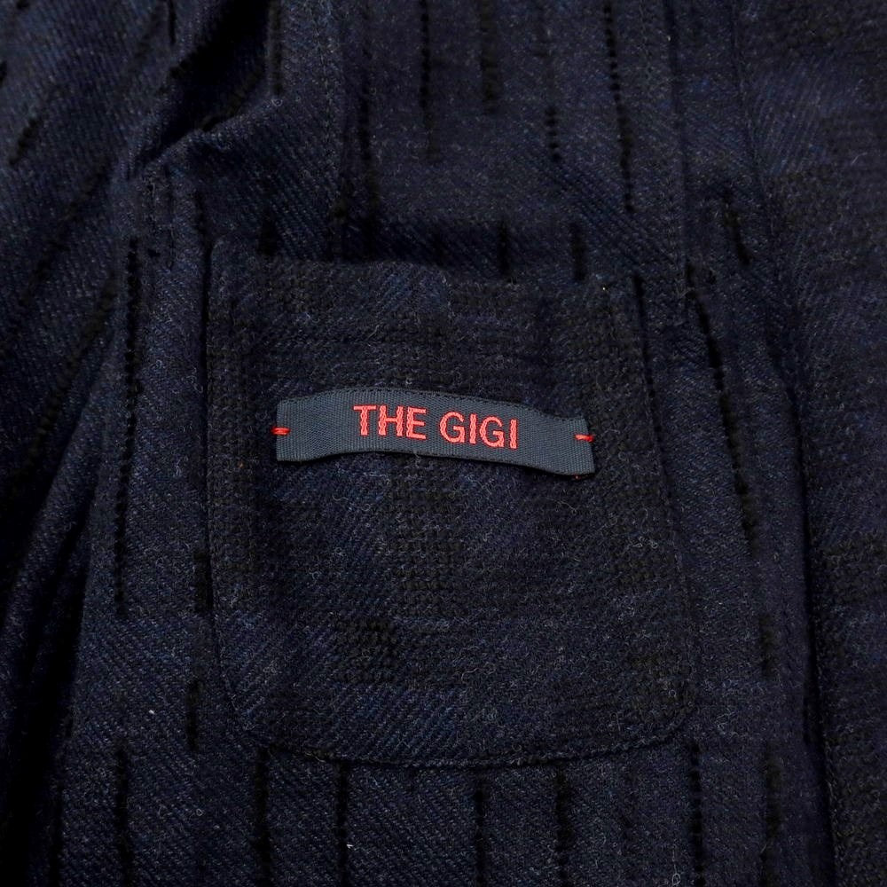 THE GIGI カジュアルジャケット 48(L位) 紺系(ストライプ)なし開閉
