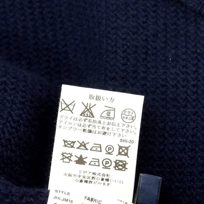 [Used] LARDINI Mid-gauge cashmere knit jacket, navy [Size XS] [NVY] [A/W] [Condition Rank B] ​​[Men&