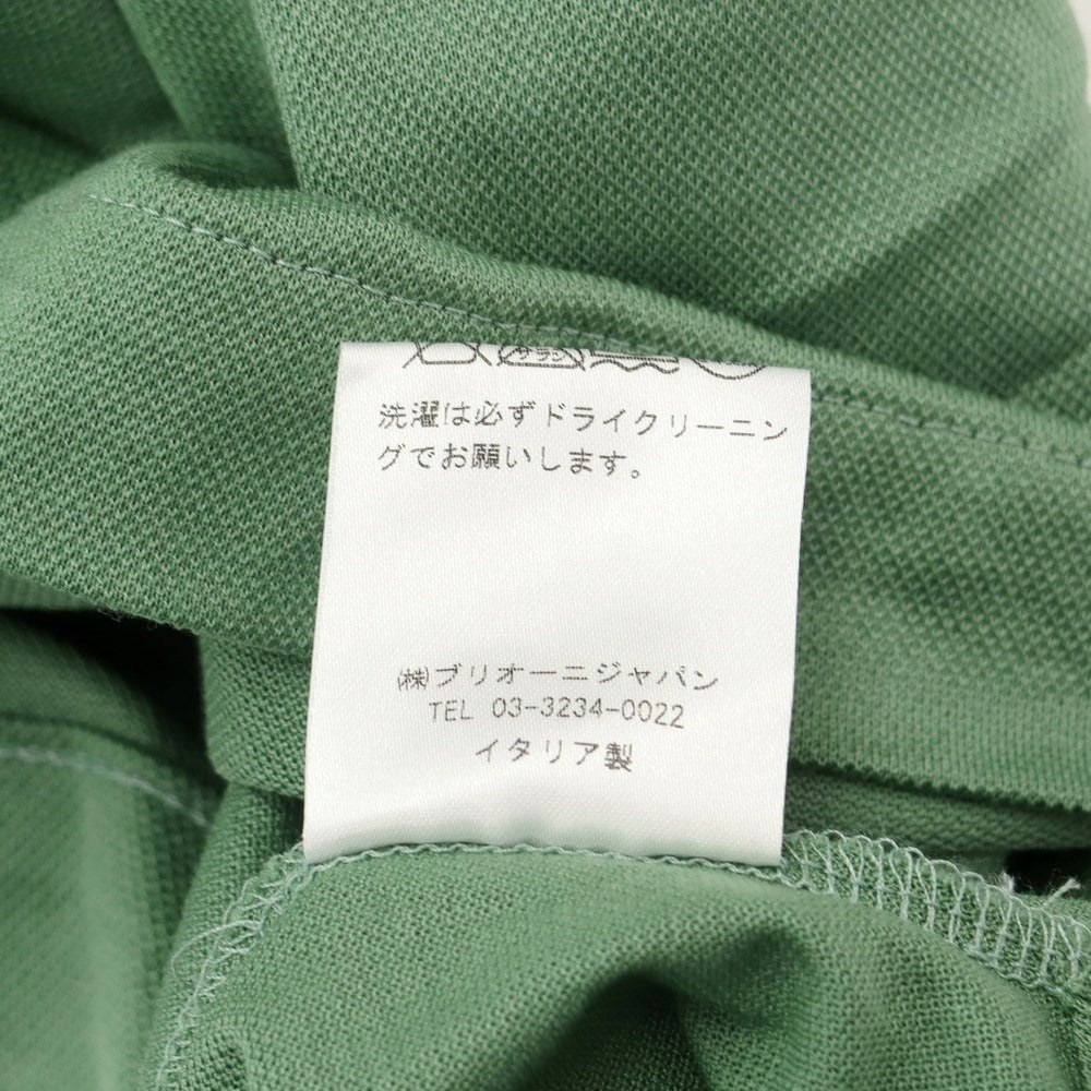 中古】ブリオーニ Brioni コットン 半袖ポロシャツ グリーン系【サイズ