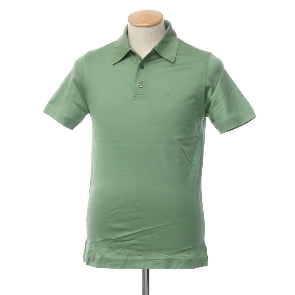 [Used] Brioni Cotton Short Sleeve Polo Shirt Green [Size XS] [GRN] [S/S] [Condition Rank B] [Men&