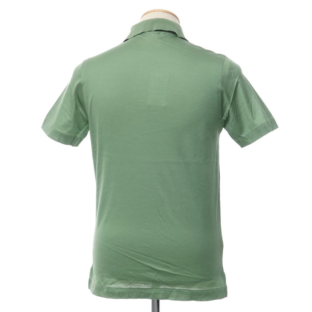 [Used] Brioni Cotton Short Sleeve Polo Shirt Green [Size XS] [GRN] [S/S] [Condition Rank B] [Men&