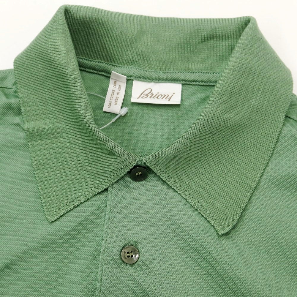 [Used] Brioni Cotton Short Sleeve Polo Shirt Green [Size XS] [GRN] [S/S] [Condition Rank B] [Men&