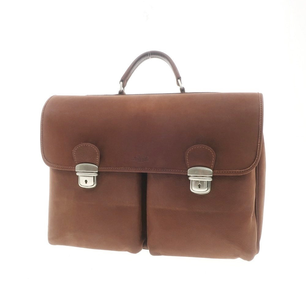 [Used] TRAMONTANO Nubuck Leather Flap Briefcase Brown [W39.5xH28xD12] [BRW] [S/S/A/W] [Condition Rank B] ​​[Men&