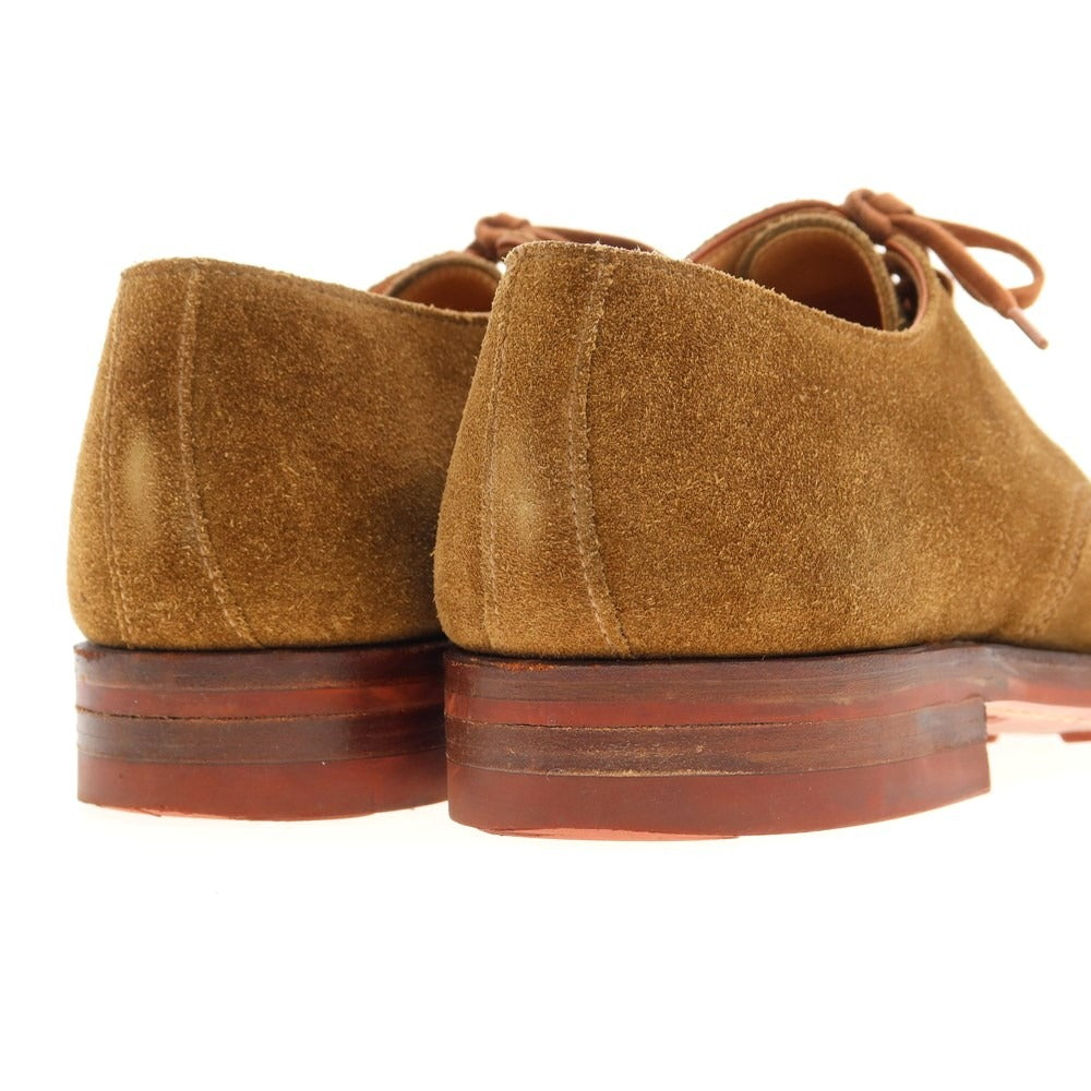 [Used] Crockett &amp;amp; Jones CROCKETT &amp;amp; JONES STIRLING suede plain toe dress shoes khaki brown [size 7E] [BRW] [S/S/A/W] [condition rank B] ​​[men&