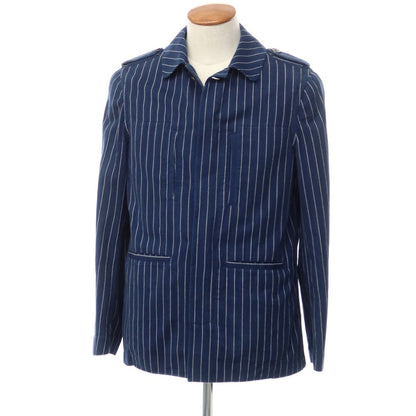[Used] LARDINI Cotton Striped Field Jacket Navy x White [Size S] [NVY] [S/S] [Condition Rank B] ​​[Men&