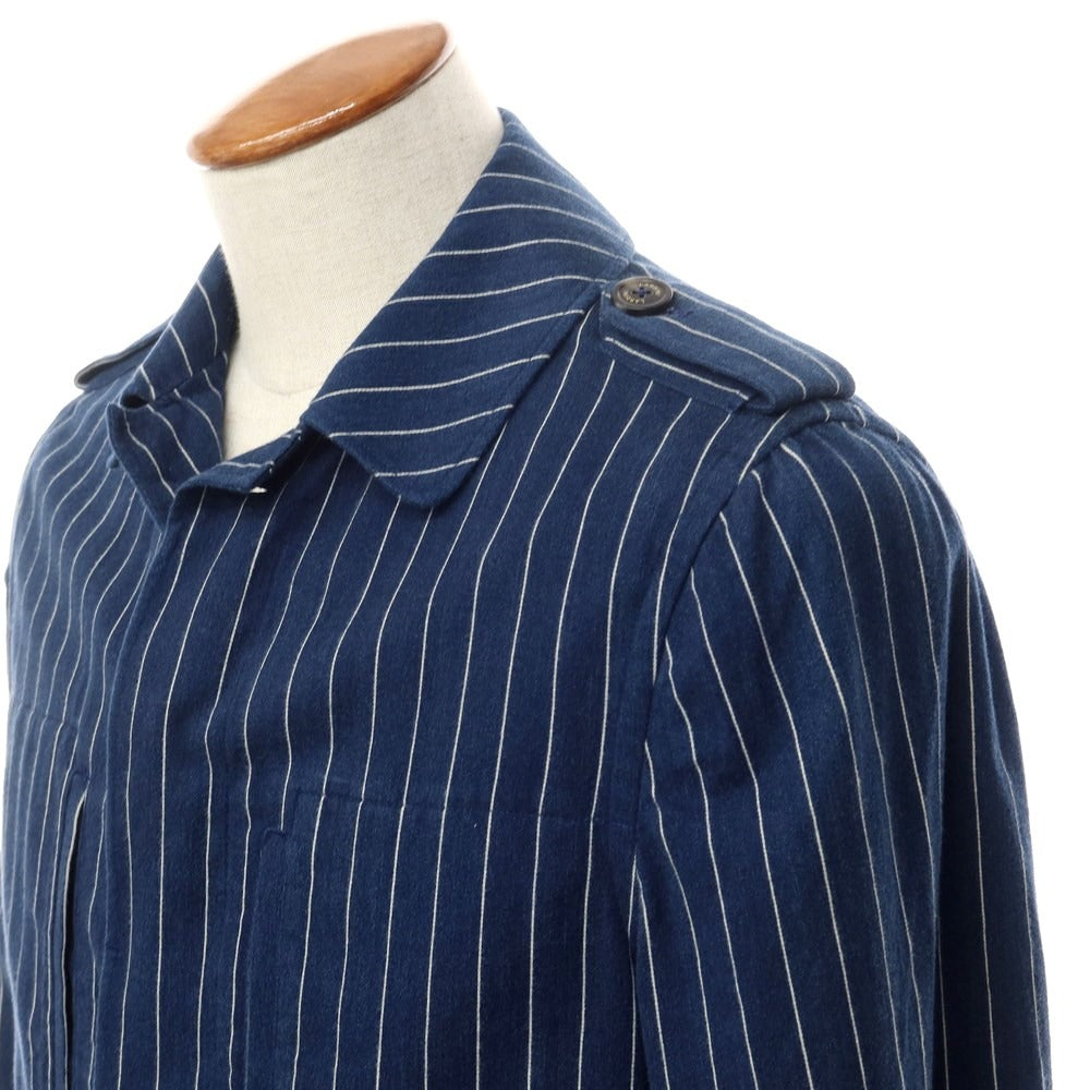 [Used] LARDINI Cotton Striped Field Jacket Navy x White [Size S] [NVY] [S/S] [Condition Rank B] ​​[Men&