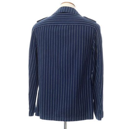 [Used] LARDINI Cotton Striped Field Jacket Navy x White [Size S] [NVY] [S/S] [Condition Rank B] ​​[Men&