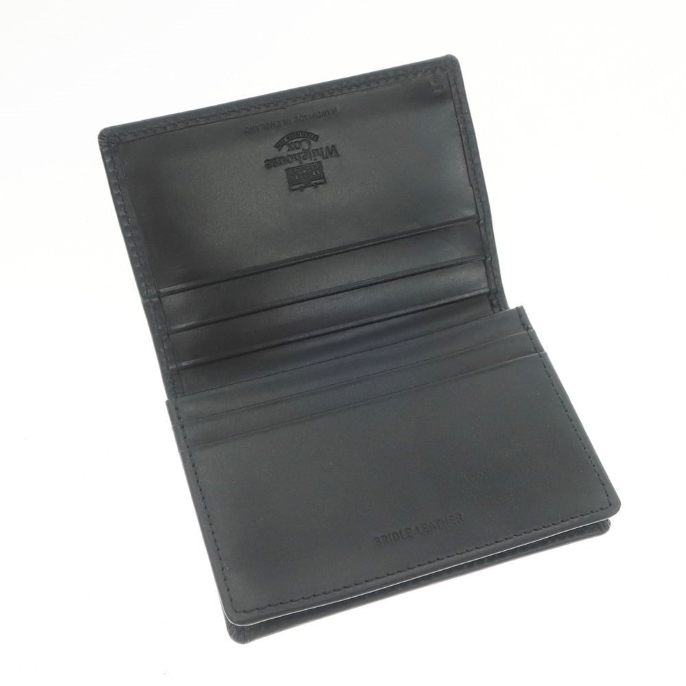 [Used] Whitehouse Cox Bridle Leather Business Card Holder Black [BLK] [S/S/A/W] [Condition Rank A] [Men&