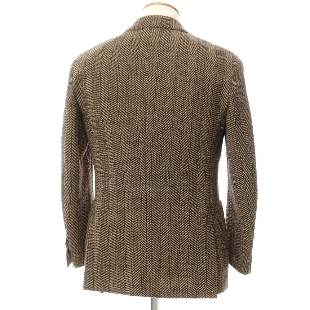[Used] LARDINI Tweedy Wool Herringbone Jacket Brown x Beige [Size 46] [BRW] [A/W] [Condition Rank B] ​​[Men&