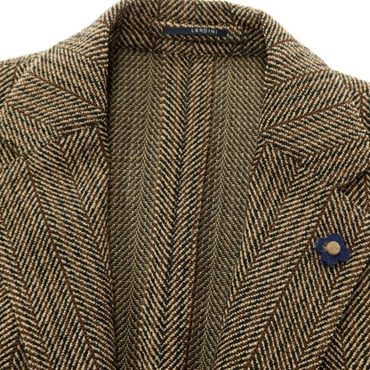 [Used] LARDINI Tweedy Wool Herringbone Jacket Brown x Beige [Size 46] [BRW] [A/W] [Condition Rank B] ​​[Men&