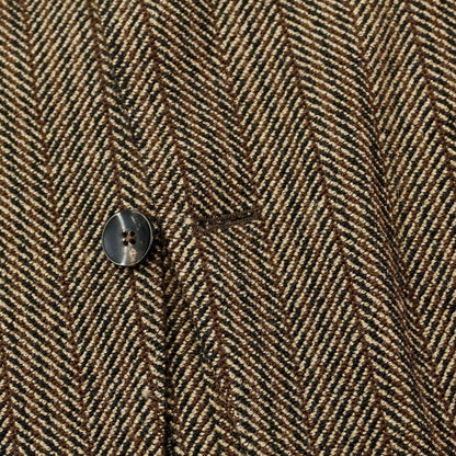 [Used] LARDINI Tweedy Wool Herringbone Jacket Brown x Beige [Size 46] [BRW] [A/W] [Condition Rank B] ​​[Men&