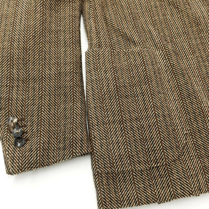 [Used] LARDINI Tweedy Wool Herringbone Jacket Brown x Beige [Size 46] [BRW] [A/W] [Condition Rank B] ​​[Men&