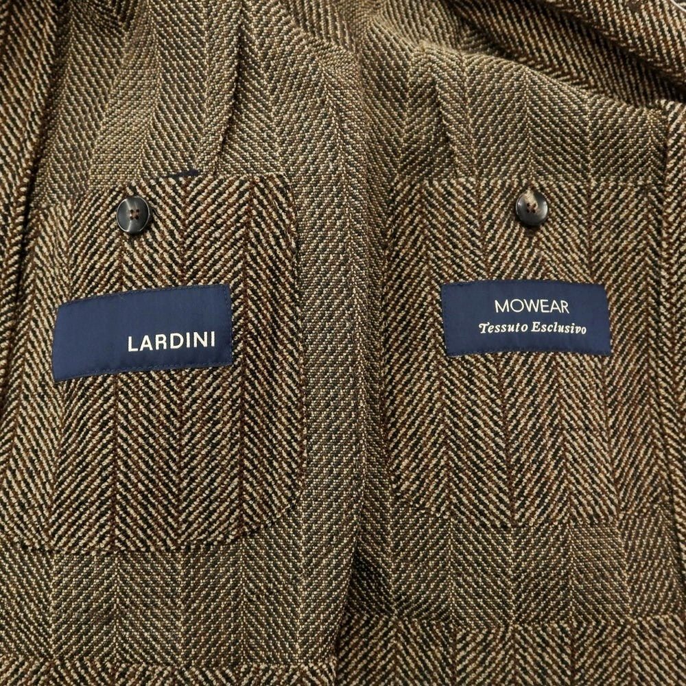 [Used] LARDINI Tweedy Wool Herringbone Jacket Brown x Beige [Size 46] [BRW] [A/W] [Condition Rank B] ​​[Men&