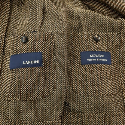 [Used] LARDINI Tweedy Wool Herringbone Jacket Brown x Beige [Size 46] [BRW] [A/W] [Condition Rank B] ​​[Men&