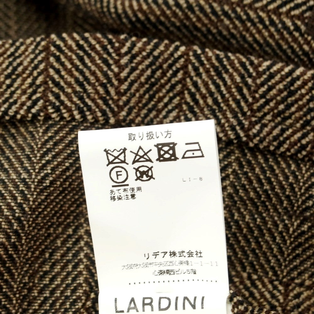 [Used] LARDINI Tweedy Wool Herringbone Jacket Brown x Beige [Size 46] [BRW] [A/W] [Condition Rank B] ​​[Men&