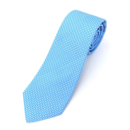 [Used] Luigi Borrelli Small Pattern Tri-Fold Silk Tie Blue [BLU] [S/S/A/W] [Condition Rank B] ​​[Men&