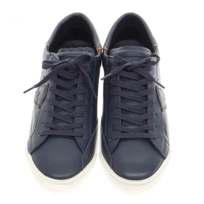[Used] PHILIPPE MODEL Leather low-cut sneakers, navy [Size 41] [NVY] [S/S/A/W] [Condition Rank B] ​​[Men&