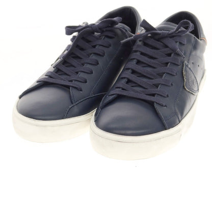 [Used] PHILIPPE MODEL Leather low-cut sneakers, navy [Size 41] [NVY] [S/S/A/W] [Condition Rank B] ​​[Men&