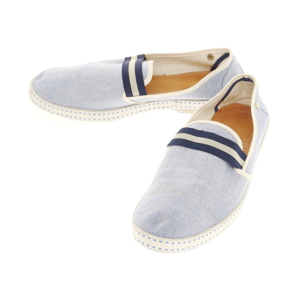 【中古】リビエラ Rivieras キャンバス スリッポン シューズ ブルー【サイズ41】【BLU】【S/S/A/W】【状態ランクC】【メンズ】【768978】