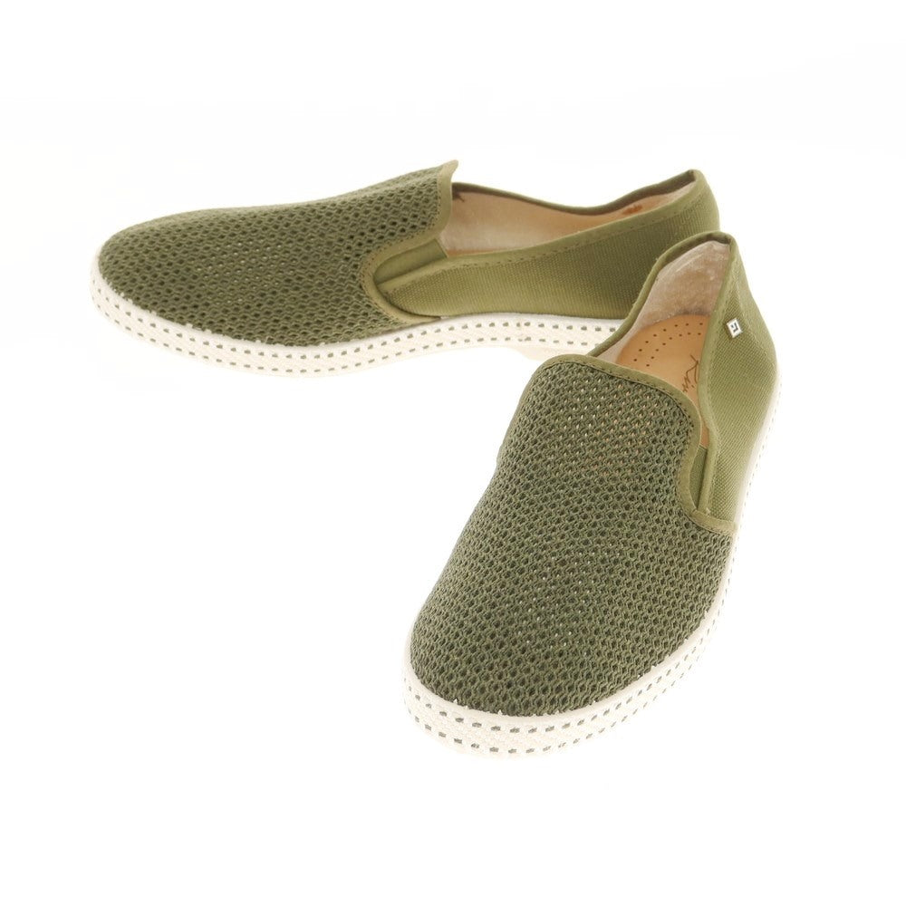 【中古】リビエラ Rivieras メッシュ スリッポン シューズ オリーブ【サイズ41】【GRN】【S/S/A/W】【状態ランクA】【メンズ】【768978】