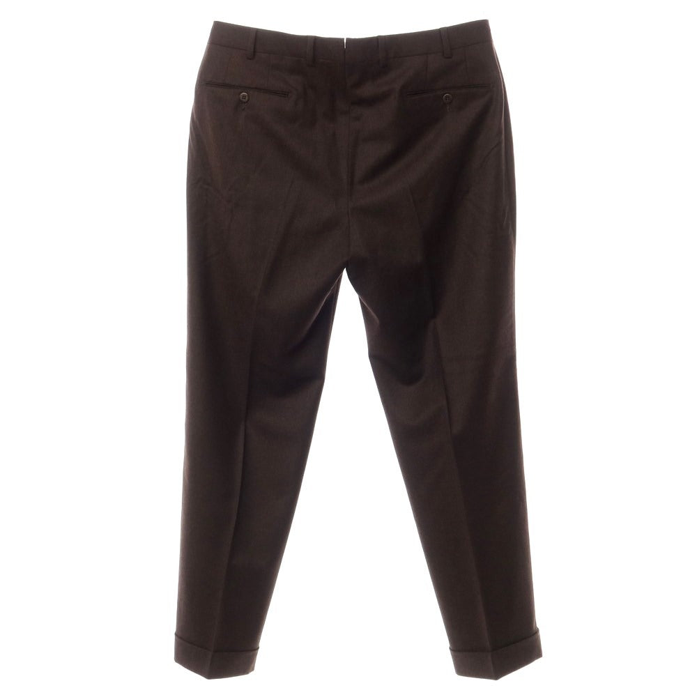 [Used] Ermenegildo Zegna Wool Dress Slacks Pants Dark Brown [Size 52] [BRW] [A/W] [Condition Rank B] ​​[Men&