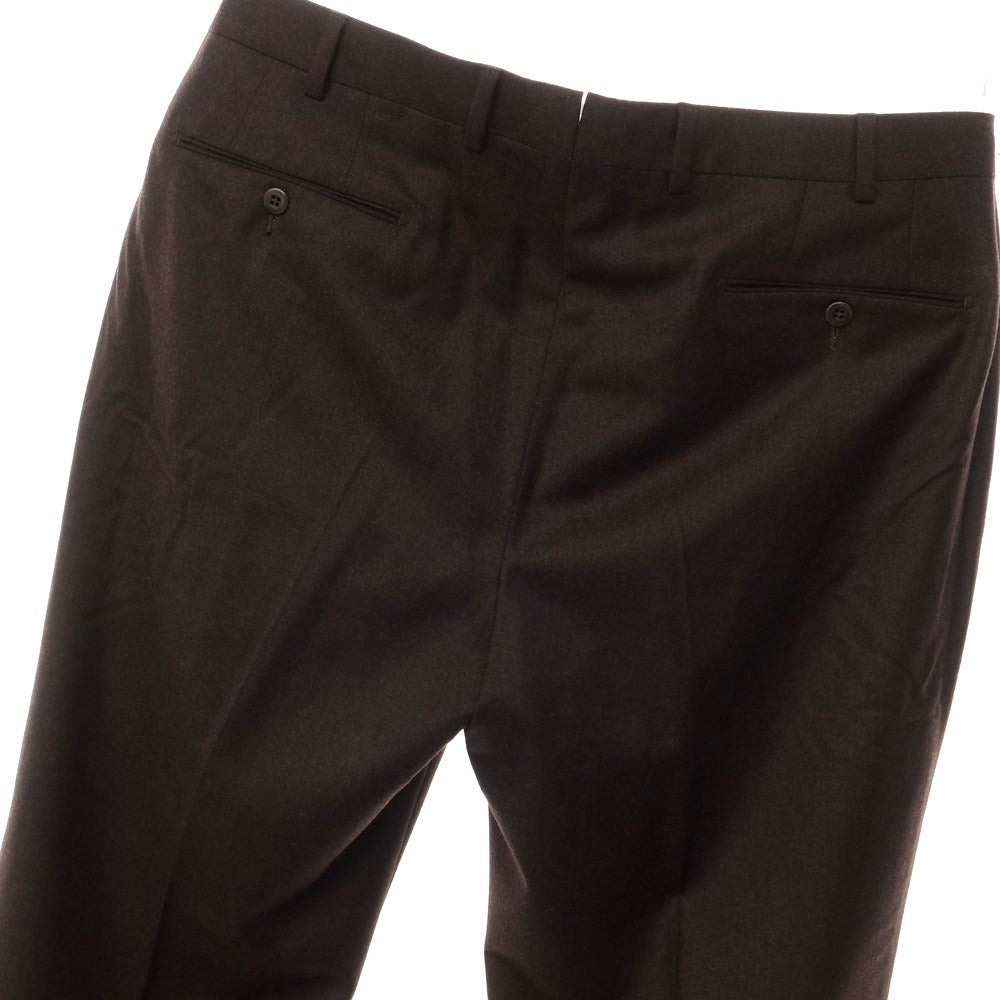 [Used] Ermenegildo Zegna Wool Dress Slacks Pants Dark Brown [Size 52] [BRW] [A/W] [Condition Rank B] ​​[Men&