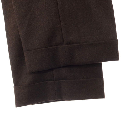 [Used] Ermenegildo Zegna Wool Dress Slacks Pants Dark Brown [Size 52] [BRW] [A/W] [Condition Rank B] ​​[Men&