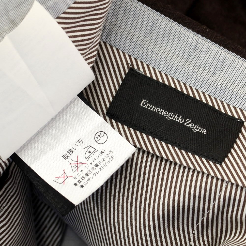 [Used] Ermenegildo Zegna Wool Dress Slacks Pants Dark Brown [Size 52] [BRW] [A/W] [Condition Rank B] ​​[Men&