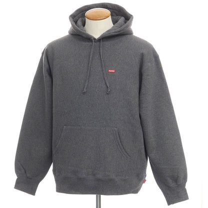 [Used] [Unused] Supreme 2021 Autumn/Winter Small Box Hooded Sweatshirt, Fleece-lined Sweatshirt, Pullover Hoodie, Dark Gray [Size M] [GRY] [A/W] [Condition Rank S] [Men&