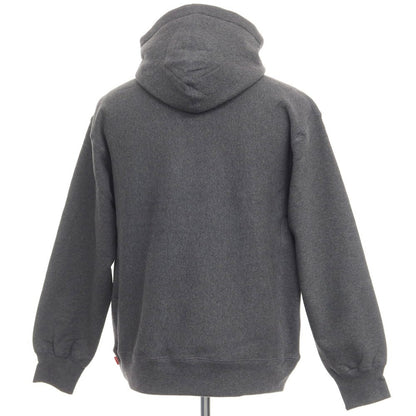 [Used] [Unused] Supreme 2021 Autumn/Winter Small Box Hooded Sweatshirt, Fleece-lined Sweatshirt, Pullover Hoodie, Dark Gray [Size M] [GRY] [A/W] [Condition Rank S] [Men&