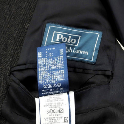 [Used] Polo Ralph Lauren Wool Herringbone Jacket Dark Gray [Size 38R] [GRY] [A/W] [Condition Rank C] [Men&