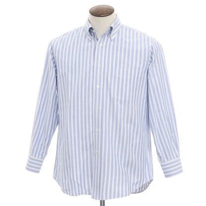 [Used] Makers Shirt Kamakura Cotton Striped Button-down Shirt Navy x White [Size 41] [NVY] [S/S/A/W] [Condition Rank C] [Men&