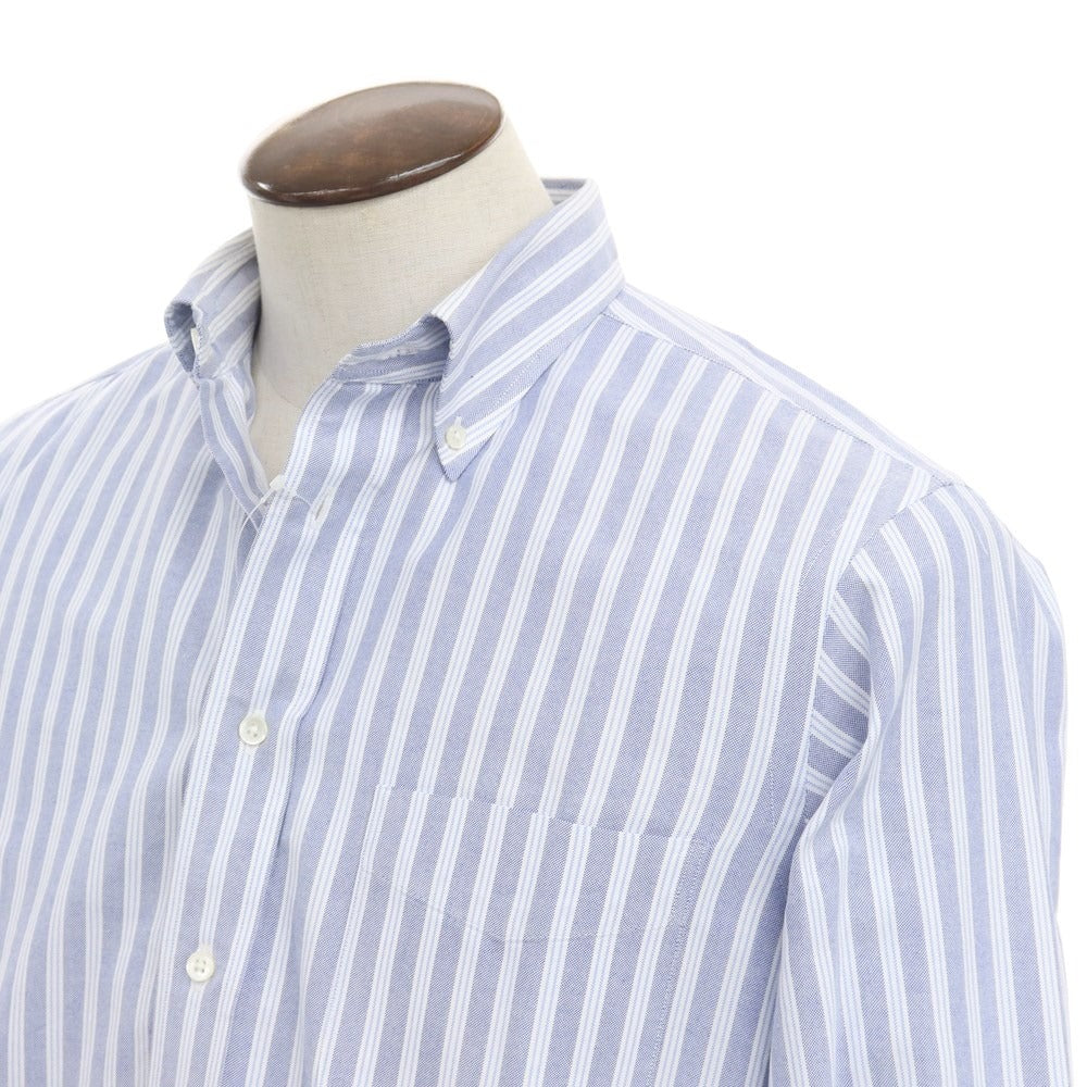 [Used] Makers Shirt Kamakura Cotton Striped Button-down Shirt Navy x White [Size 41] [NVY] [S/S/A/W] [Condition Rank C] [Men&