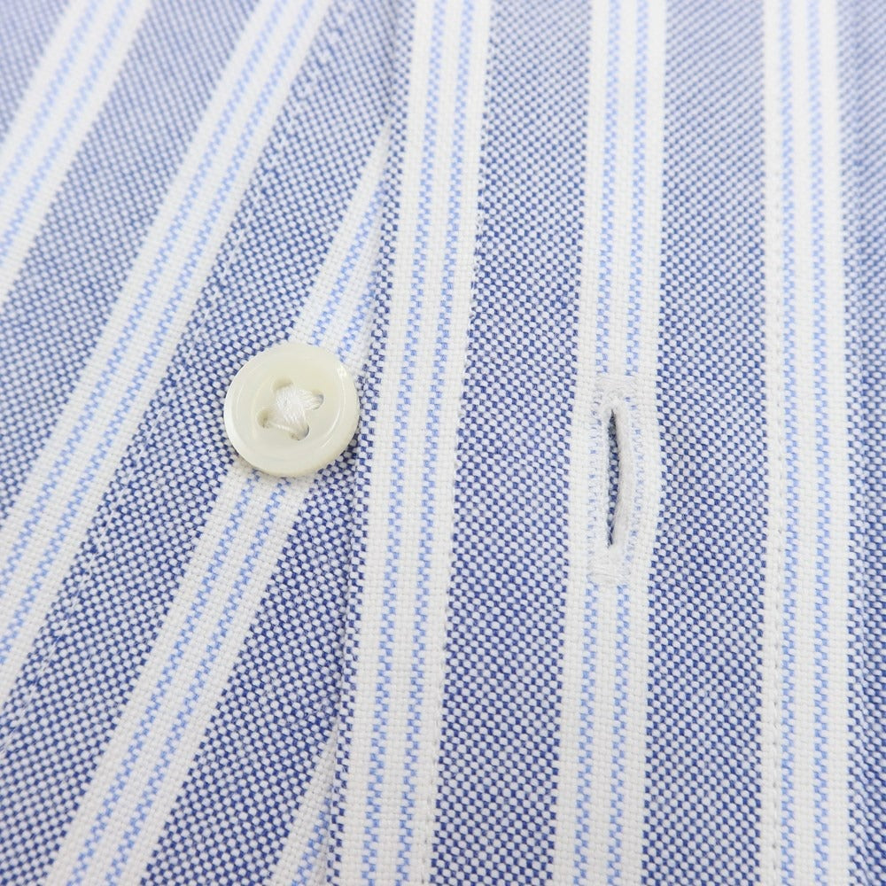 [Used] Makers Shirt Kamakura Cotton Striped Button-down Shirt Navy x White [Size 41] [NVY] [S/S/A/W] [Condition Rank C] [Men&