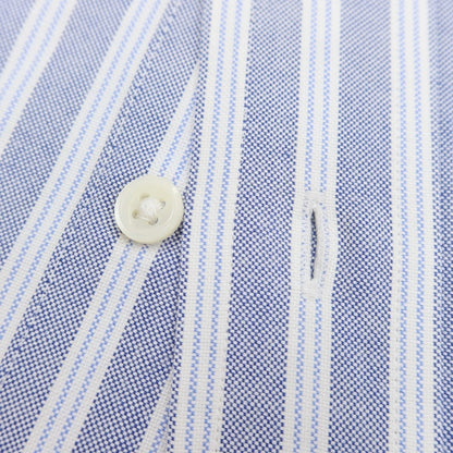 [Used] Makers Shirt Kamakura Cotton Striped Button-down Shirt Navy x White [Size 41] [NVY] [S/S/A/W] [Condition Rank C] [Men&