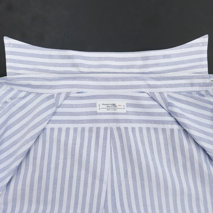 [Used] Makers Shirt Kamakura Cotton Striped Button-down Shirt Navy x White [Size 41] [NVY] [S/S/A/W] [Condition Rank C] [Men&