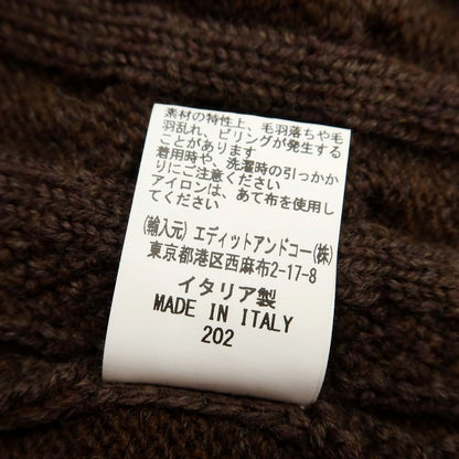 [Used] McLaren wool V-neck Twill knit, brown x off-white [Size 46] [BRW] [A/W] [Condition Rank B] ​​[Men&