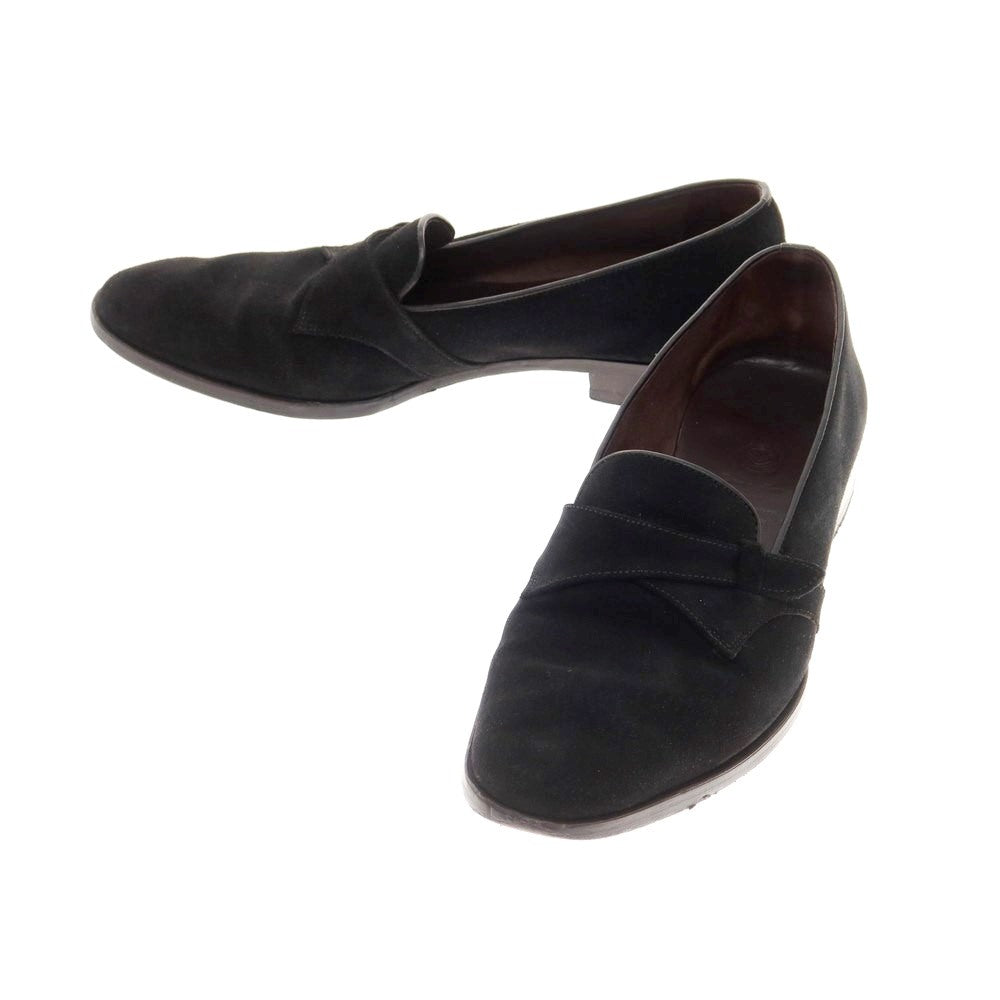 【中古】ポルペッタ polpetta スエード ローファー ブラック【サイズ42】【BLK】【S/S/A/W】【状態ランクB】【メンズ】【768977】