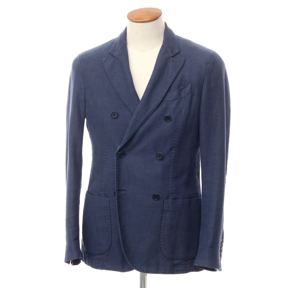 [Used] Altea Cotton Ramie Double 6B Casual Jacket Navy [Size 46] [NVY] [S/S] [Condition Rank C] [Men&