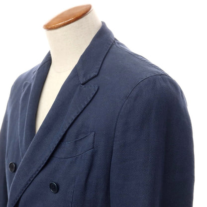 [Used] Altea Cotton Ramie Double 6B Casual Jacket Navy [Size 46] [NVY] [S/S] [Condition Rank C] [Men&