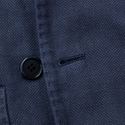 [Used] Altea Cotton Ramie Double 6B Casual Jacket Navy [Size 46] [NVY] [S/S] [Condition Rank C] [Men&
