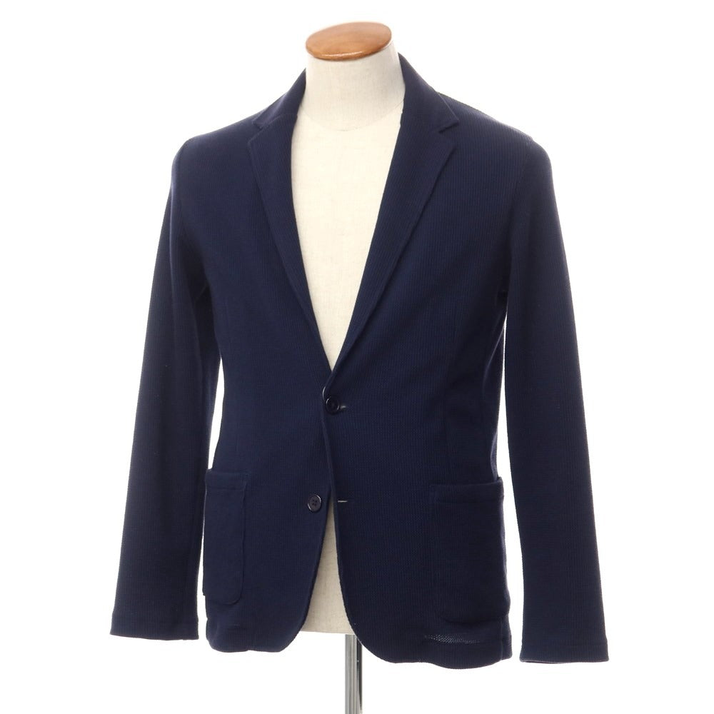 [Used] ABAHOUSE Cotton Polyester 2B Knit Jacket Navy [Size 50] [NVY] [S/S] [Condition Rank C] [Men&