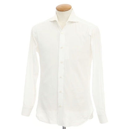 [Used] BARBA Cotton Wide Collar Dress Shirt White [Size 39] [WHT] [S/S/A/W] [Condition Rank C] [Men&
