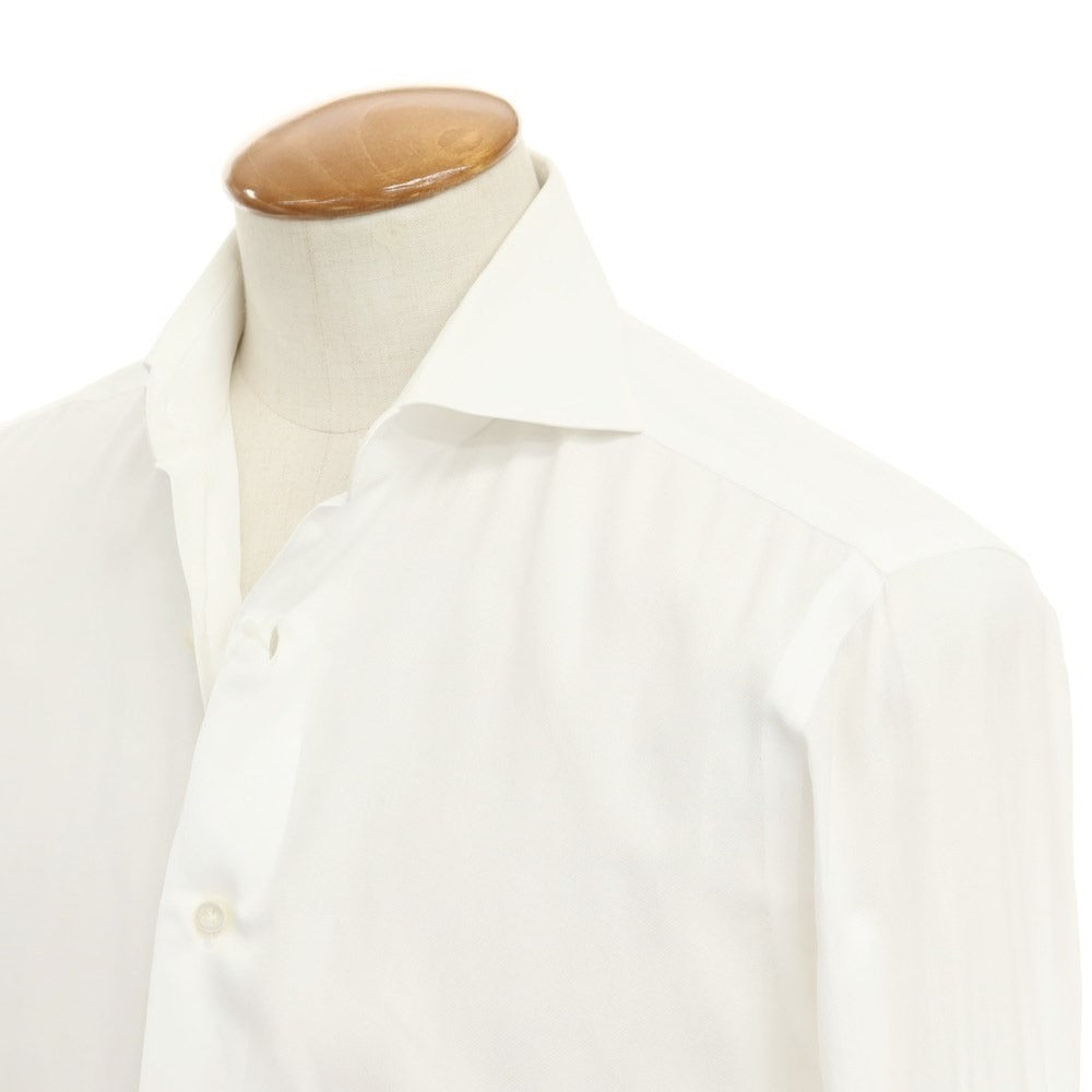 [Used] BARBA Cotton Wide Collar Dress Shirt White [Size 39] [WHT] [S/S/A/W] [Condition Rank C] [Men&