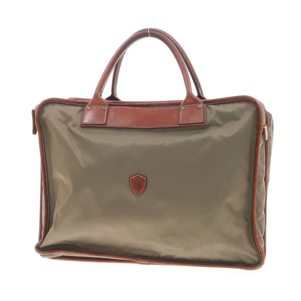 [Used] Felisi 1993 Nylon 2-layer Briefcase Khaki Green x Brown [W37.5xH27.5xD9] [KAK] [S/S/A/W] [Condition Rank D] [Men&