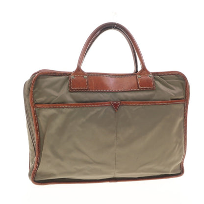 [Used] Felisi 1993 Nylon 2-layer Briefcase Khaki Green x Brown [W37.5xH27.5xD9] [KAK] [S/S/A/W] [Condition Rank D] [Men&