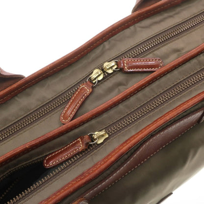 [Used] Felisi 1993 Nylon 2-layer Briefcase Khaki Green x Brown [W37.5xH27.5xD9] [KAK] [S/S/A/W] [Condition Rank D] [Men&