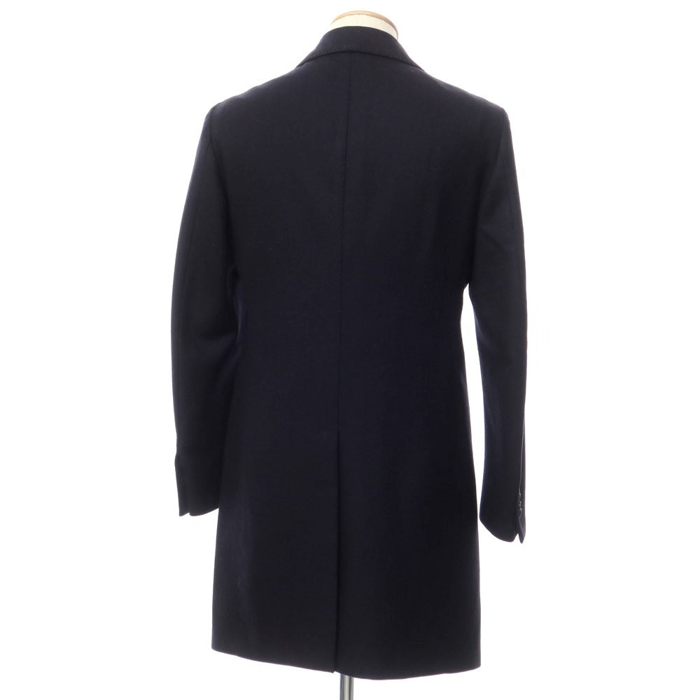 [Used] Cantarelli Wool Herringbone Chesterfield Coat Navy [Size 44] [NVY] [A/W] [Condition Rank B] ​​[Men&