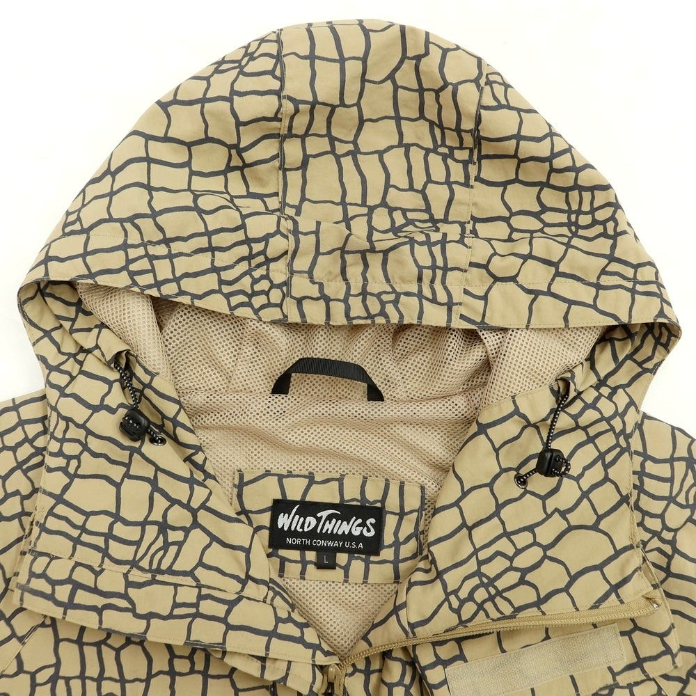 [Used] WILDTHINGS x BEAMS FUTURE ARCHIVE 2023 Spring/Summer Nylon Mountain Parka Blouson Beige x Dark Gray [Size L] [BEI] [S/S] [Condition Rank B] ​​[Men&