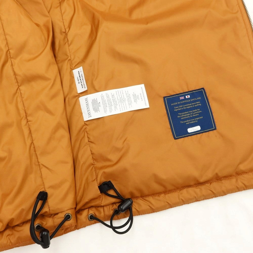 [Used] LAVENHAM BEAMS special order polyester padded quilted blouson orange brown [size M/38] [ORG] [A/W] [condition rank B] ​​[men&